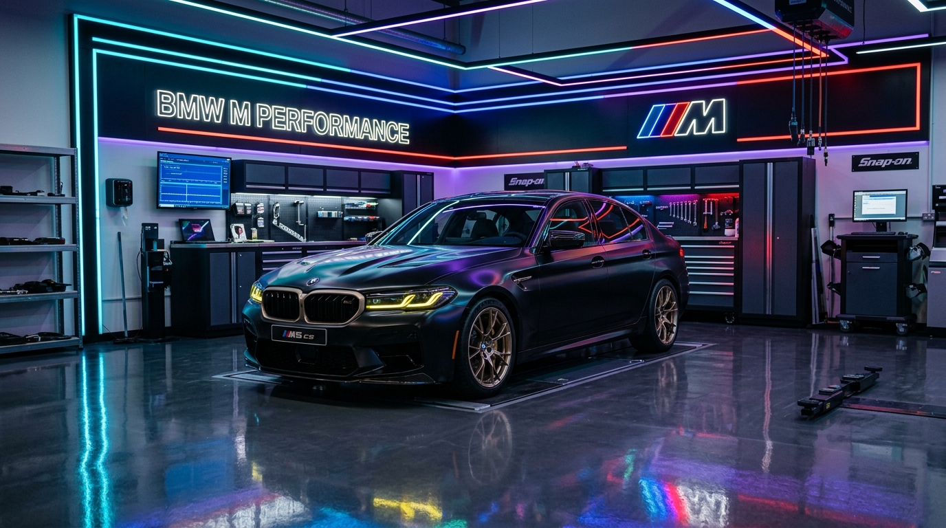 BMW территория — Высокотехнологичный техцентр BMW в неоновых цветах M Performance